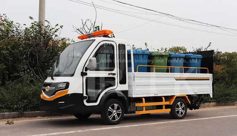 china customized Trash bin transport truck  factory manufacturer high quality for sale