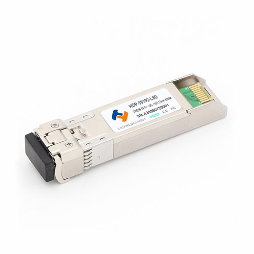 China high quality Customized 10G DWDM SFP+ 50/100GHz 80KM 1528.77nm  factory manufacturers