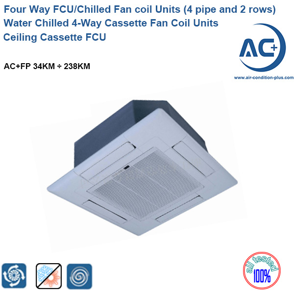 Water Chilled 4-Way Cassette Fan Coil Units water chilled 4-way cassette