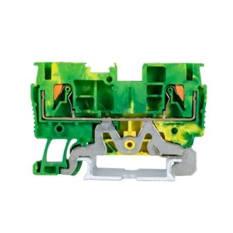 JPT1.5-PE Din Rail Yellow Green Feed Through Earth Ground Terminal Block