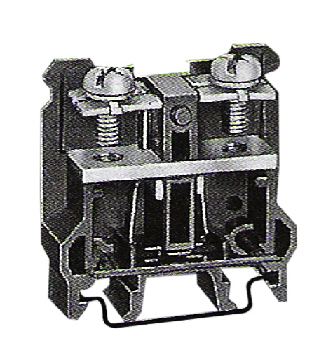  Leipole DIN Rail Mounting Black Screw Wire Low current  Terminal Block