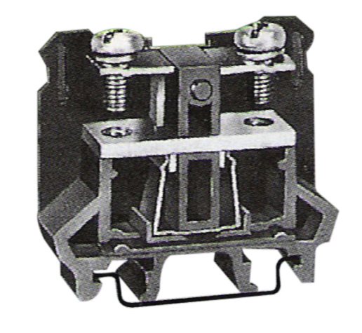  Leipole DIN Rail Mounting Black Screw Wire Panel Mount Terminal Block