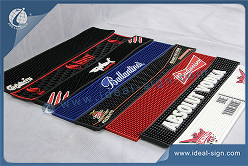 Customized PVC / Rubber Bar Mats for different Beverage Brand