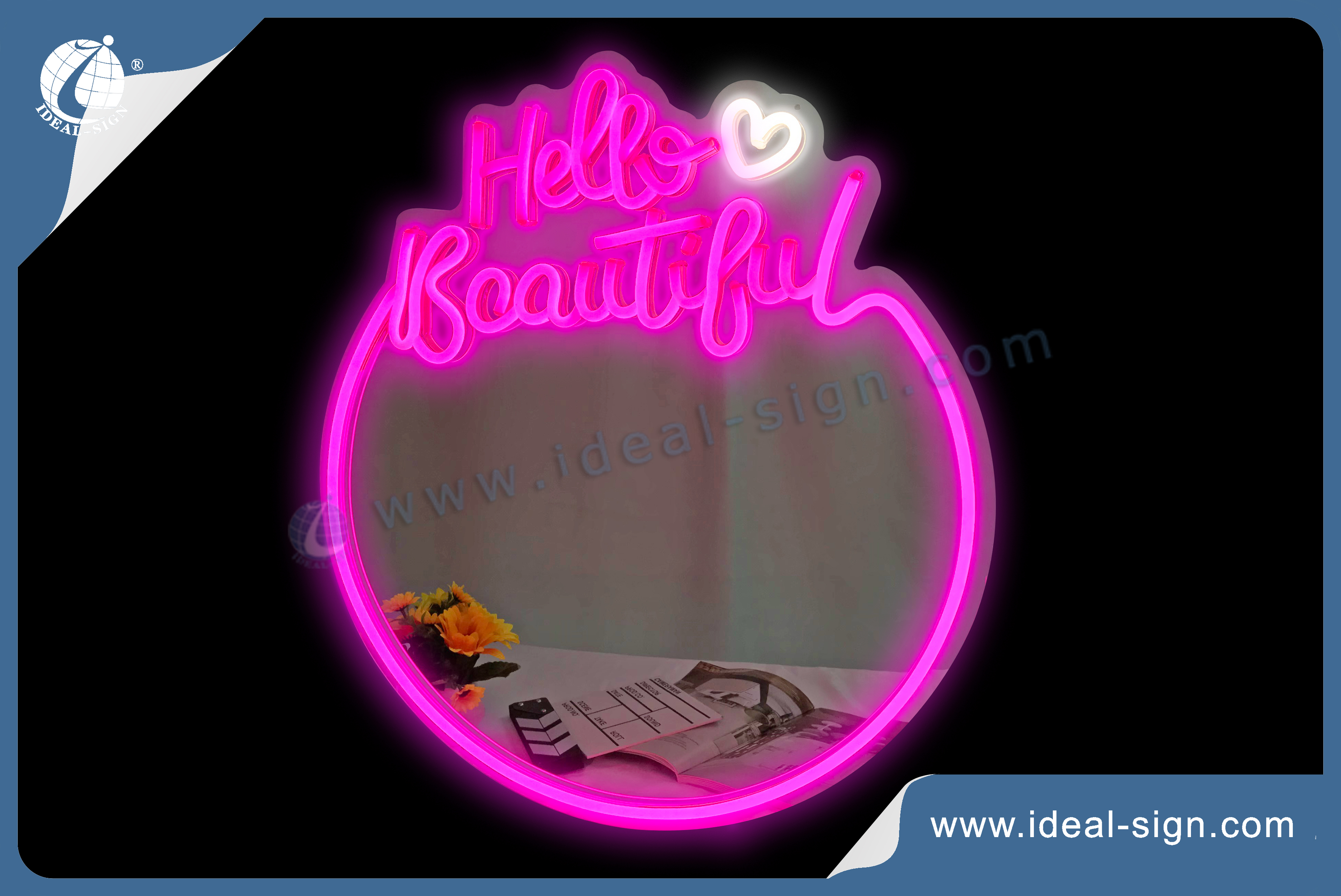 Custom Mirror LED Neon Sign