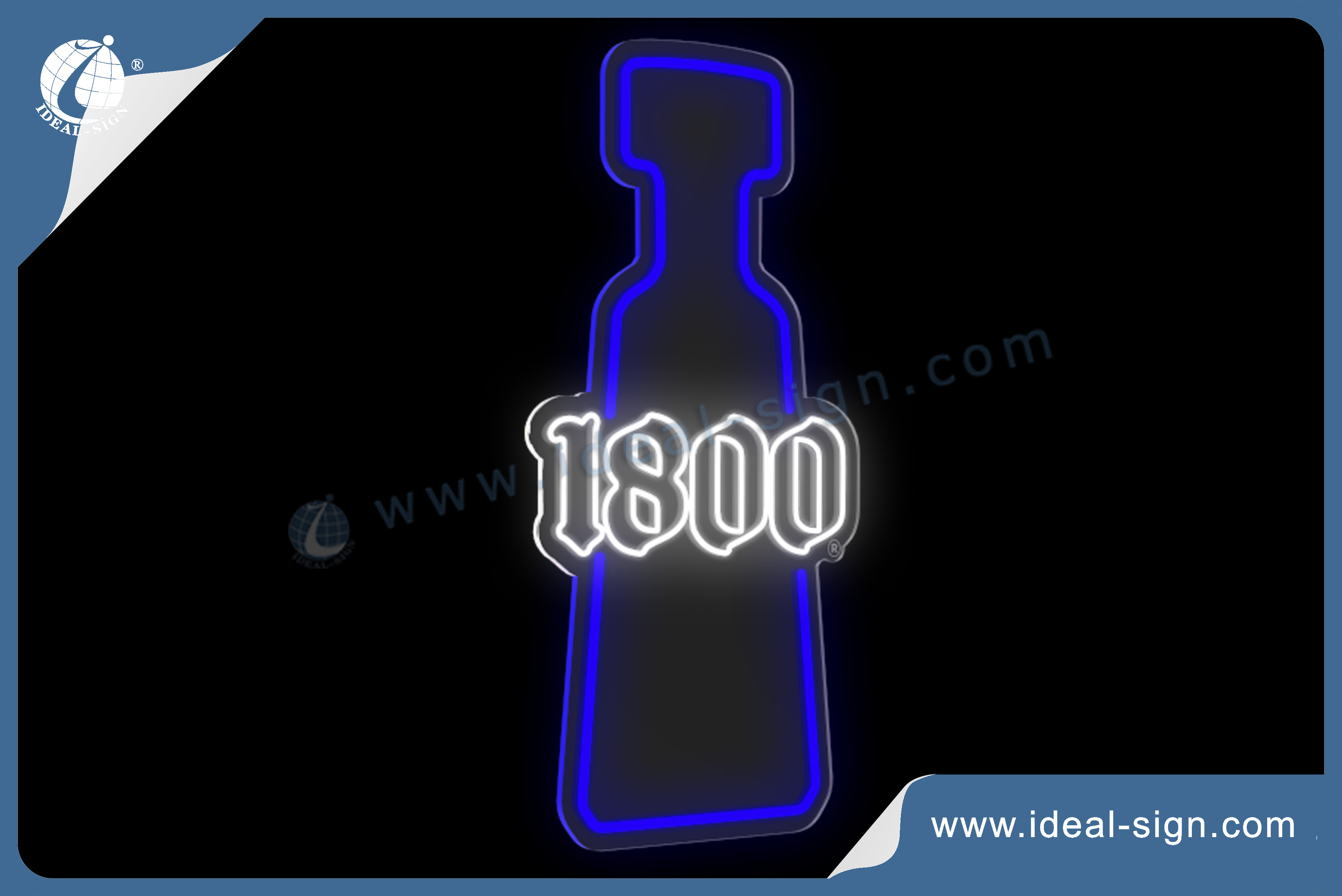 Custom LED Neon Sign In Bottle Shape