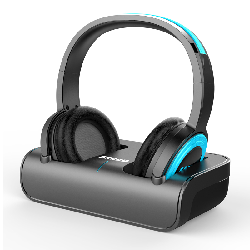 2.4Ghz Wireless TV Headphone With Charging Dock/Transmitter