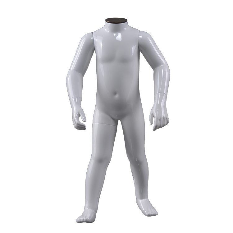 Headless Glossy White Kids Mannequin For Sale(FK Child Size Mannequin For Sale)