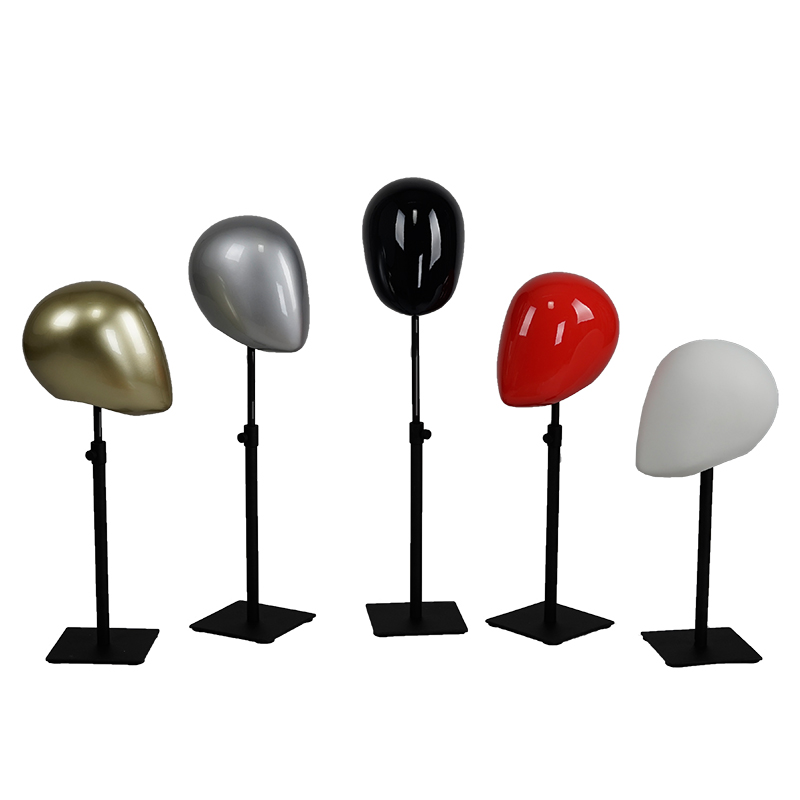 High quality glossy abstract head mannequins for accessories display (LMH)