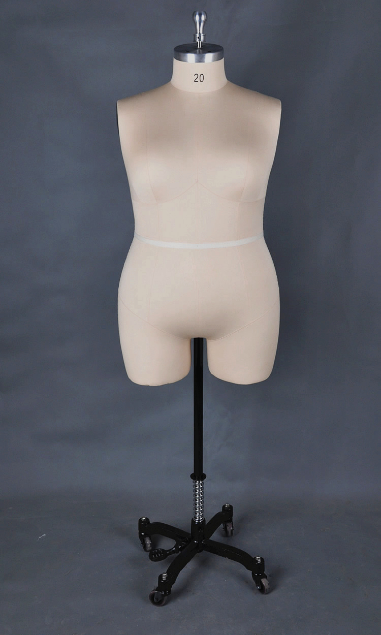 Half Body Tailors Fat Female Mannequin For Sewing