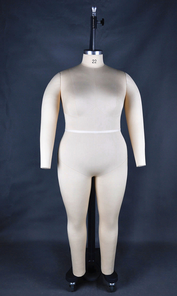 Full Body Tailors Fat Female Mannequin Dress Form For Sewing