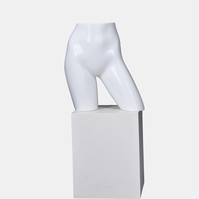 Glossy White Fashion Torso Mannequins Female Cheap Hips Mannequin With Stand (FBH)