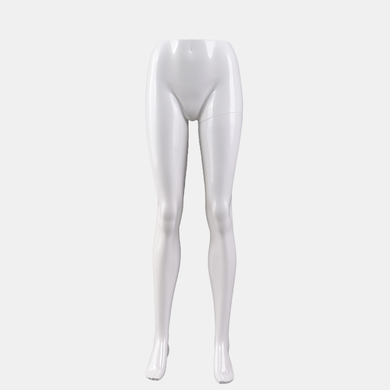 High Quality Glossy White Lower Leg Mannequin Female Torso Mannequin For Sale(BCH)