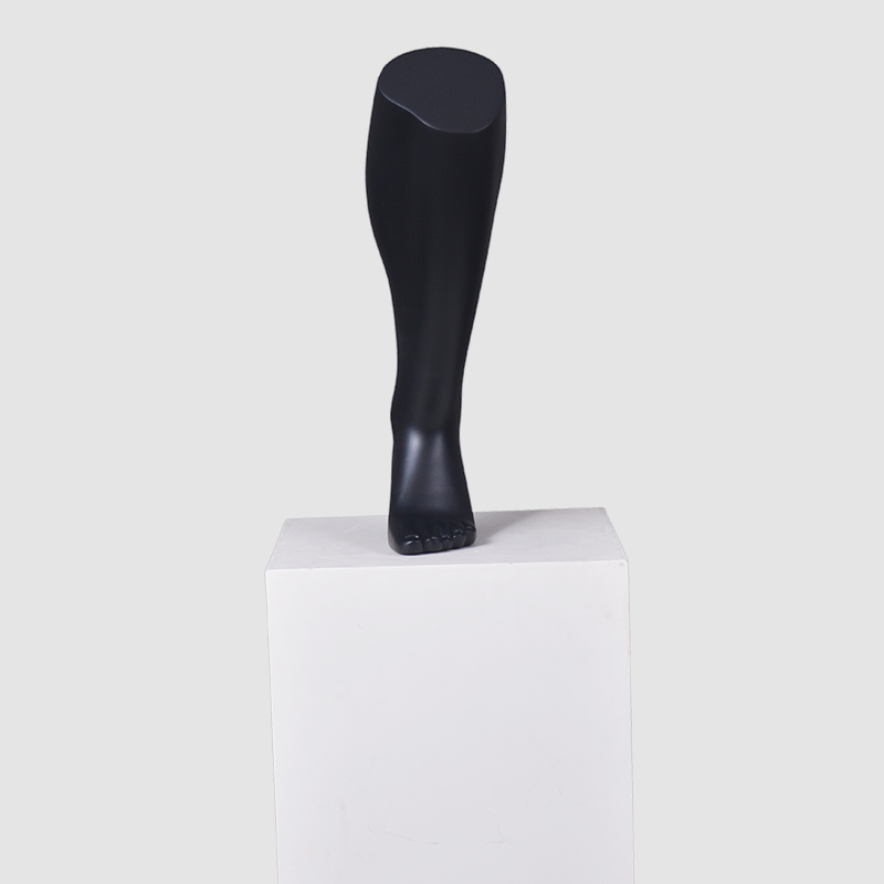 Customized black male foot mannequin for sock display(EH)