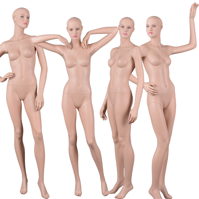 Custom Realistic Sex Mannequin fiberglass poseable type of sexy makeup female mannequin mold for boutique(MF)