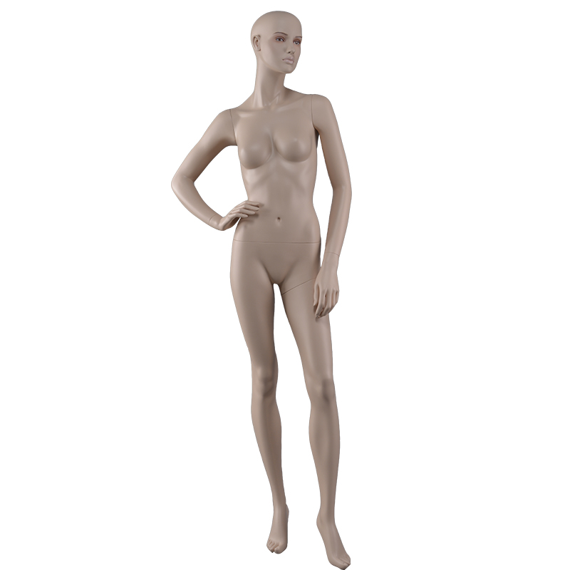 Hight quality glossy ABS mannequin ladies nude female full body plastic mannequins for sale（PC series female torso mannequin ）