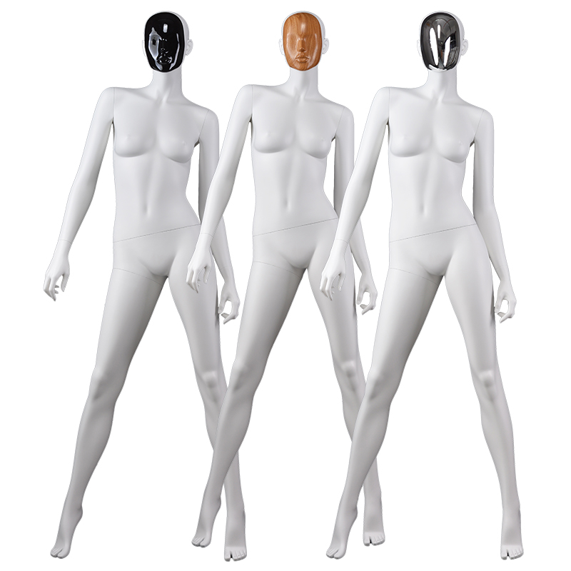 maniquí femenino blanco maniquí personalizado para mujeres cambio de moda maniquíes de mascarilla para la venta (KC)