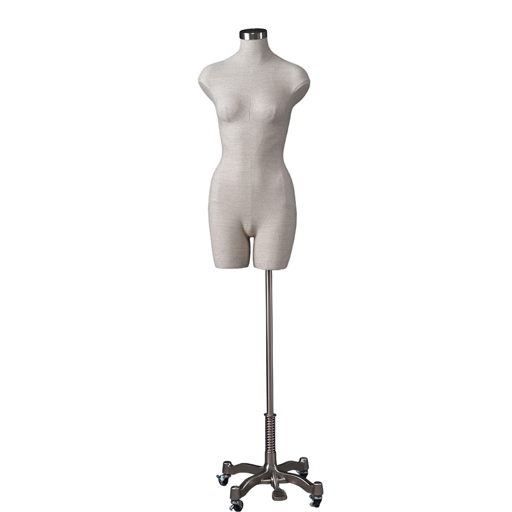 Customized fabric covered mannequins female mannequin bust form display (NDM)