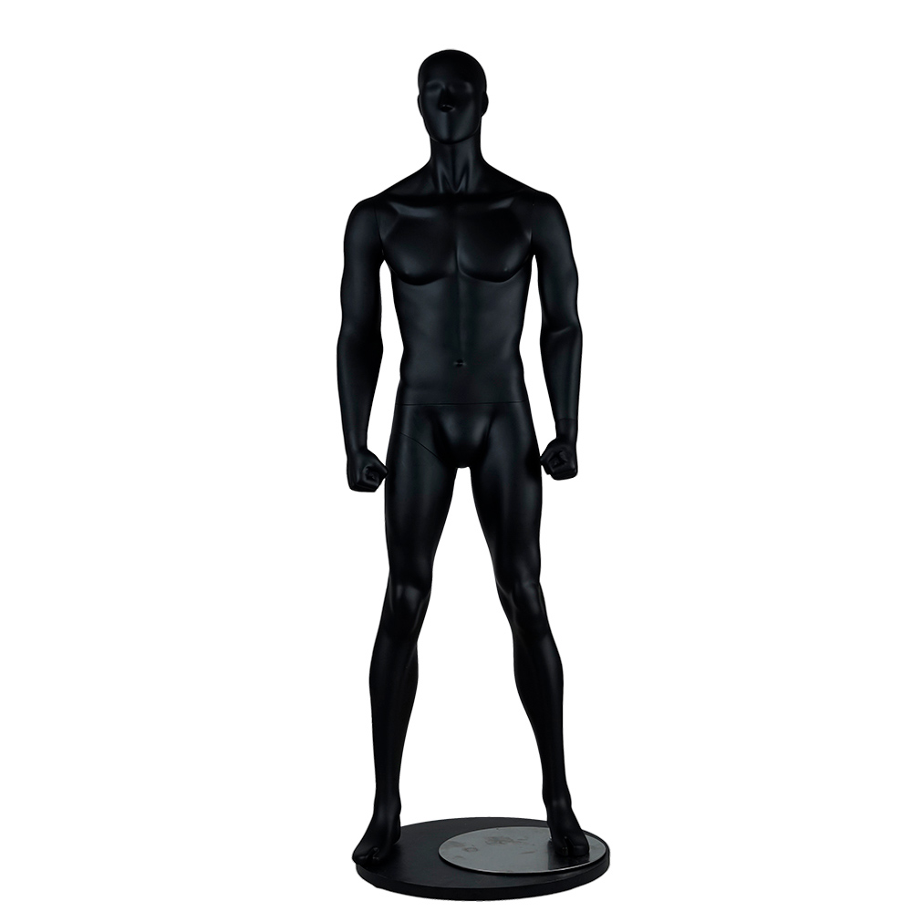 Customized black muscle male mannequins for sale(NPM)