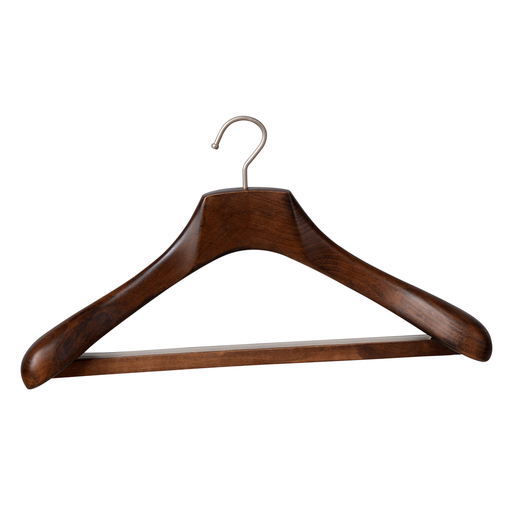 Wooden coat clothes suit hanger wholesale clothing hanger(YJA)