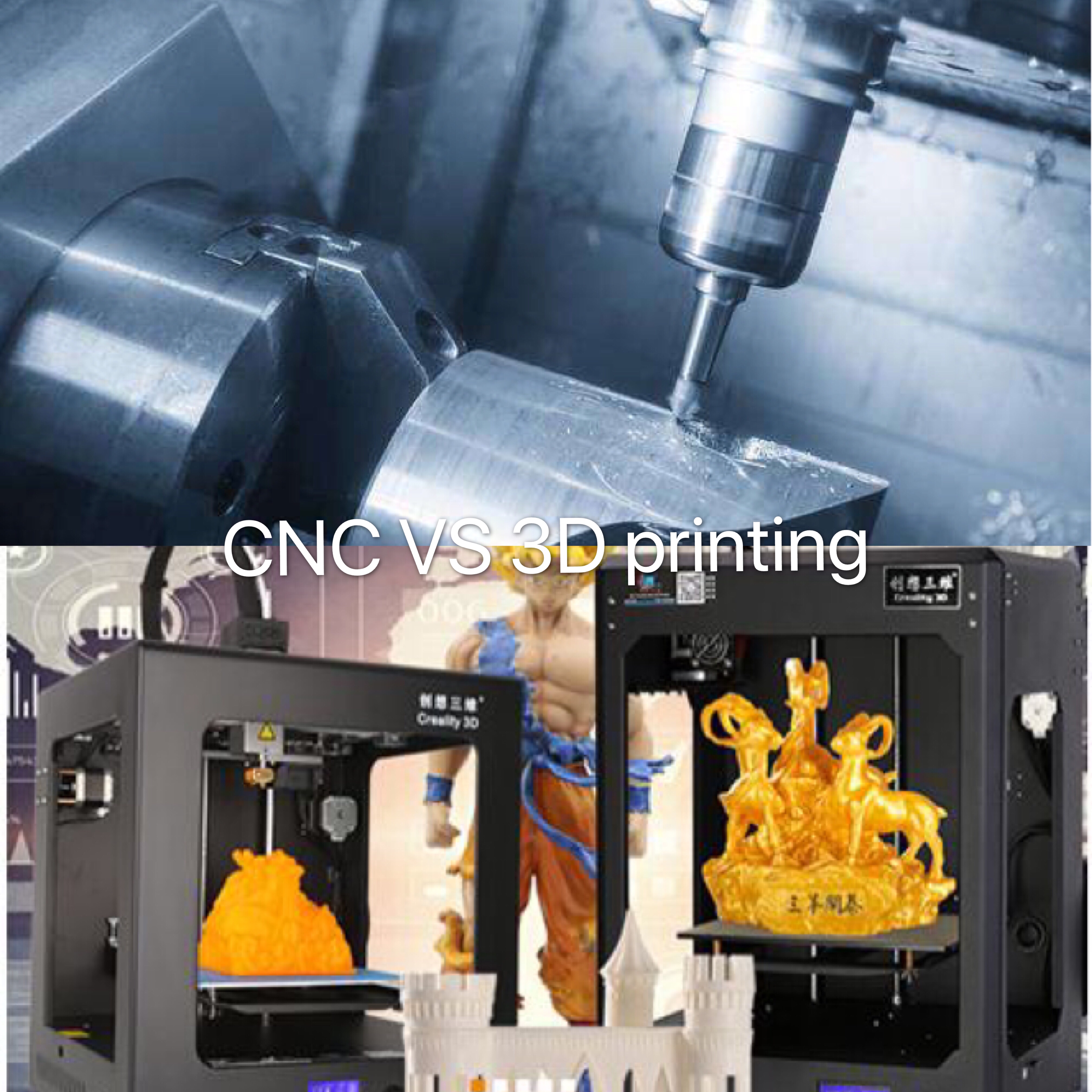 Are 3D printing and CNC processing competing or coexisting