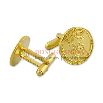 gold engraved cufflinks