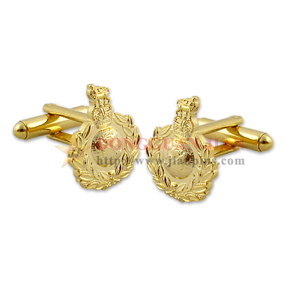 gold cufflinks