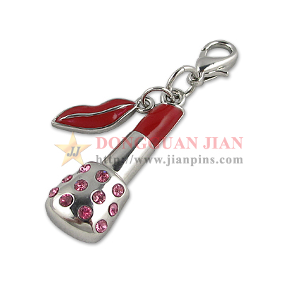 lipstick shape pendant