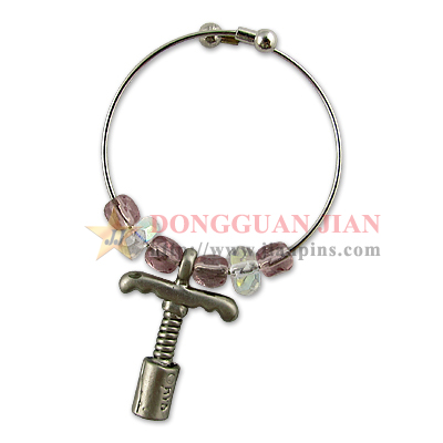 custom wine charm