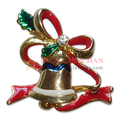 Kerst Bell Broche 