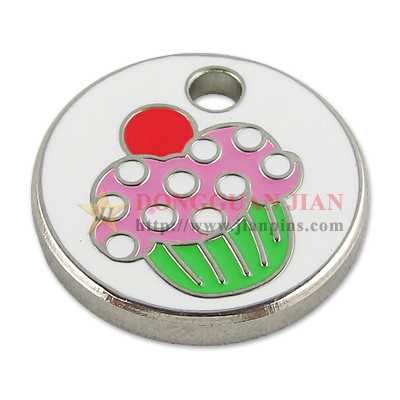 Cupcake Trolley Coin Keyring 