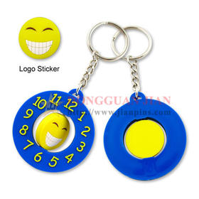 Soft PVC Spin Keychain