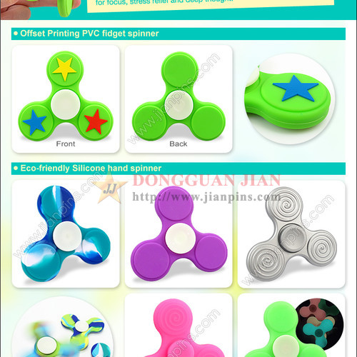 Ympäristöystävällinen fidget spinner -lelu silikonia ja kumia