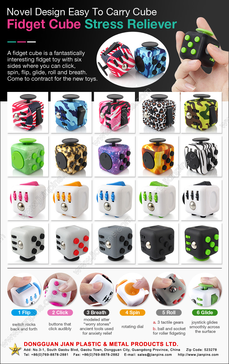 6 Sides Anti-stress Fidget Cube