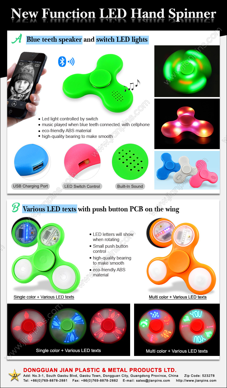 New Function Led Fidget Spinner