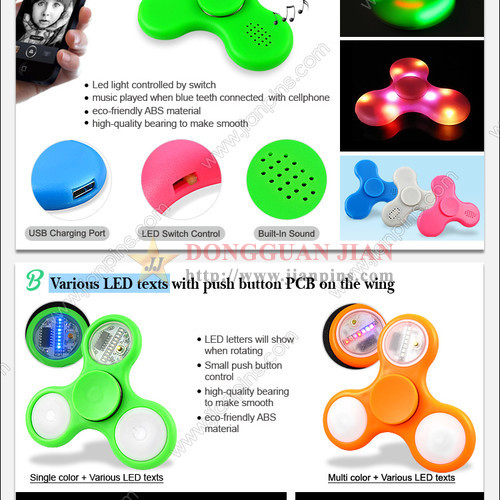 Nieuwe functie Led fidget spinner