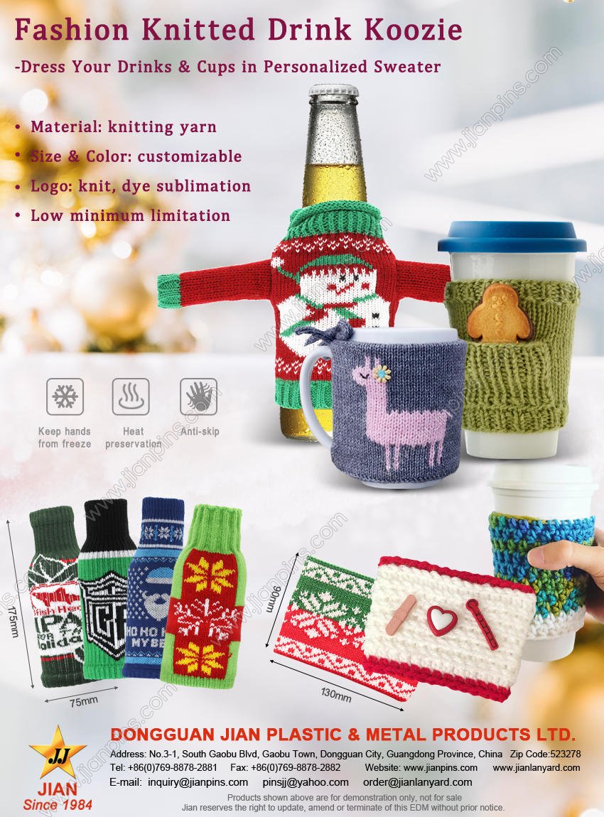 Fashion Knitted Drink Koozie