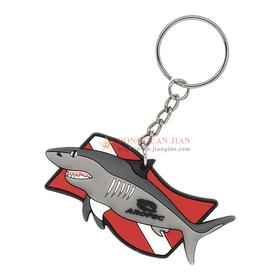 Single-side 3D Soft PVC Keyring