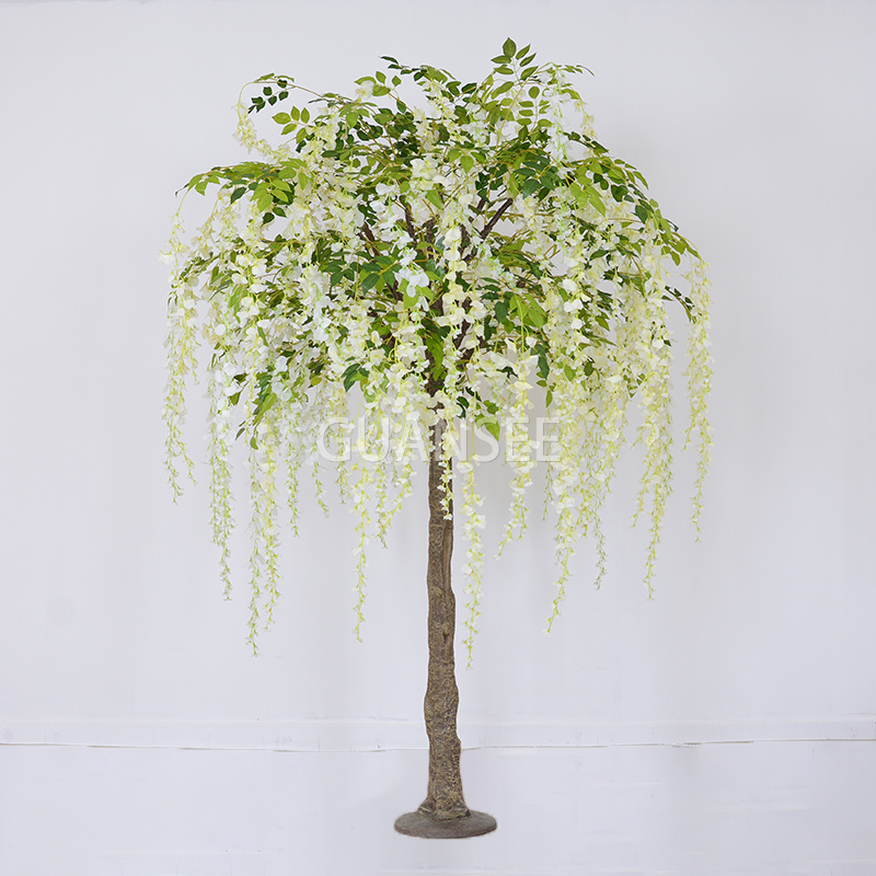 Artificial Wisteria Tree Decor tree with White FlowerChina Manufacturer GSZTHS001