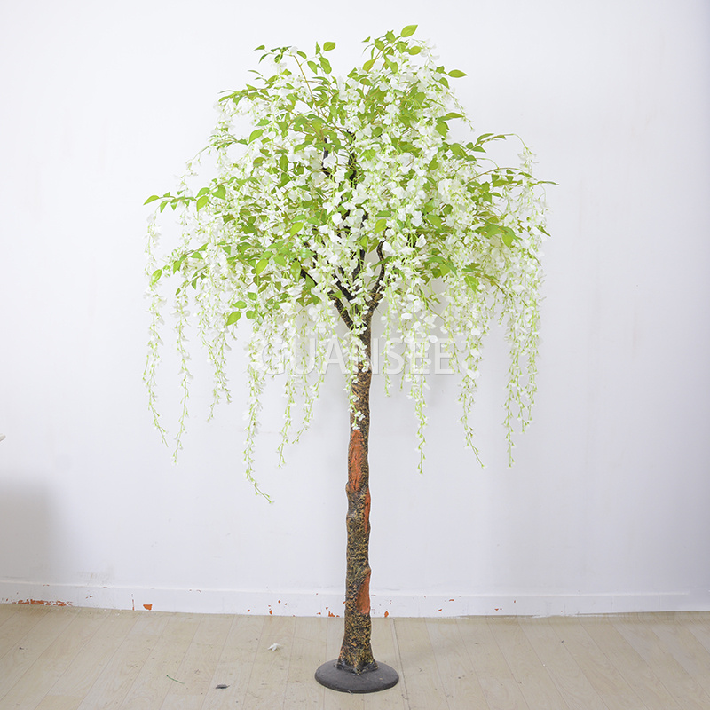 Artificial Wisteria Tree Decor tree with White Flower China Manufacturer GSZTHS003