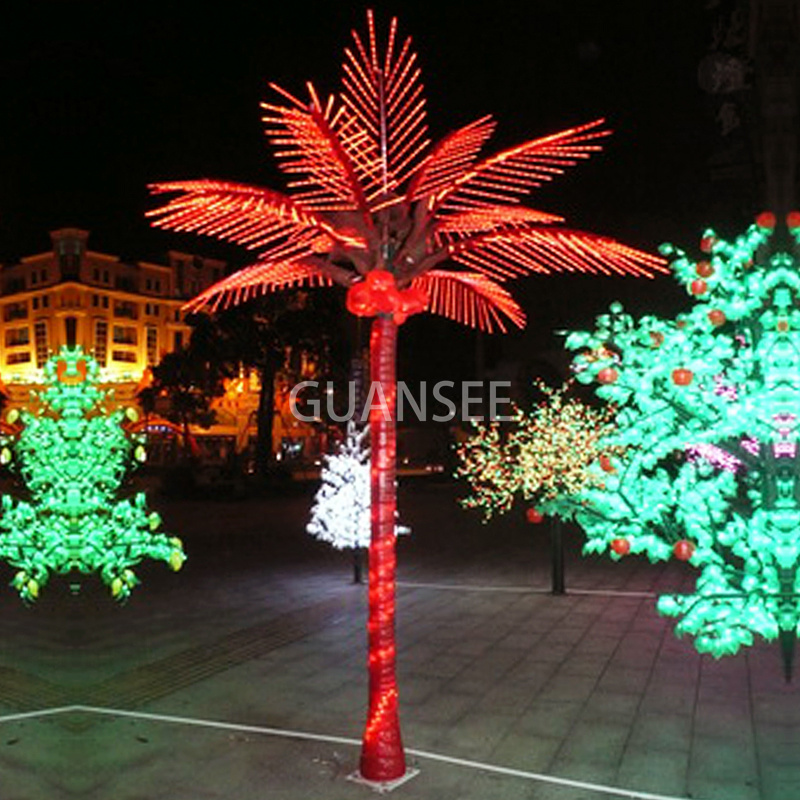 Large Artificial Coconut Tree Light Tree Can be Cuatomized Made in China Manufacturer