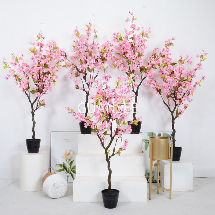 Artificial Cherry Blossom Bonsai Flowers Potted Plants Indoor GSYHPZ-1