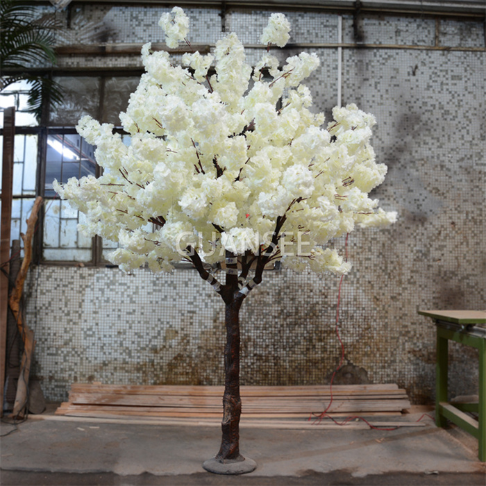 YHSSJ004 Artificial Cherry Blossom Tree White Tree Decoration