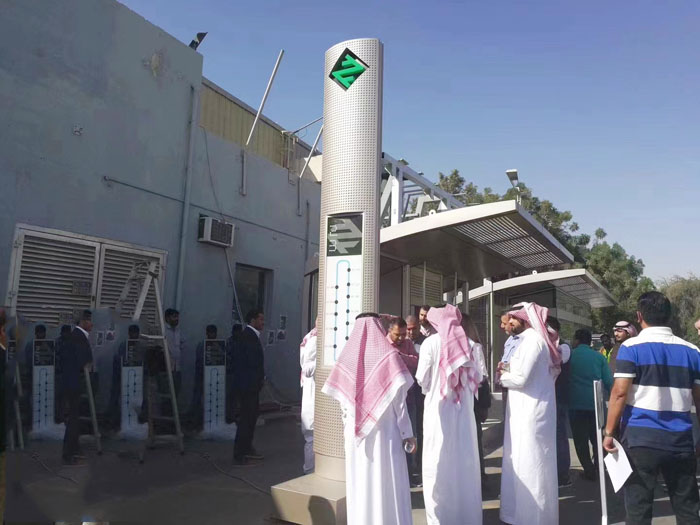 BTG New Project - Dammam Saudi Arabia bus station - 6mm white glass color glaze tempered + 27A + 6mm white glass flat and curved  tempered insulated glass