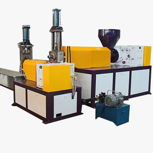 Recycled plastic granules granule extrusion machine with bottle crusher