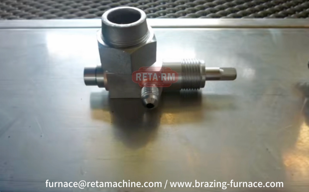 Automobile oil pipe and valve brazing