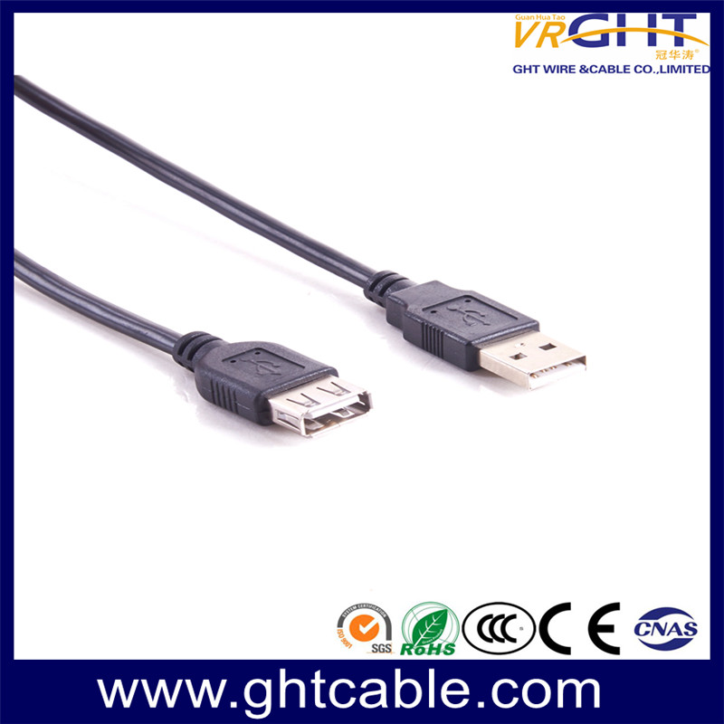 USB 2.0 A(M)-B(F)-Black