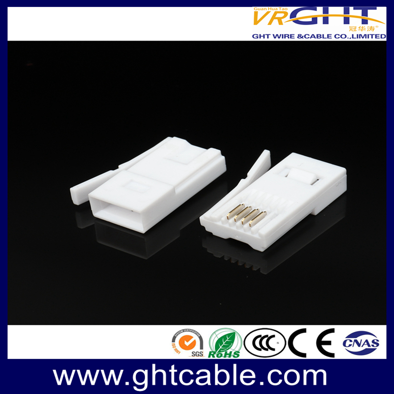 UK CAT3 6P2C/6P4C Telephone RJ11 connector