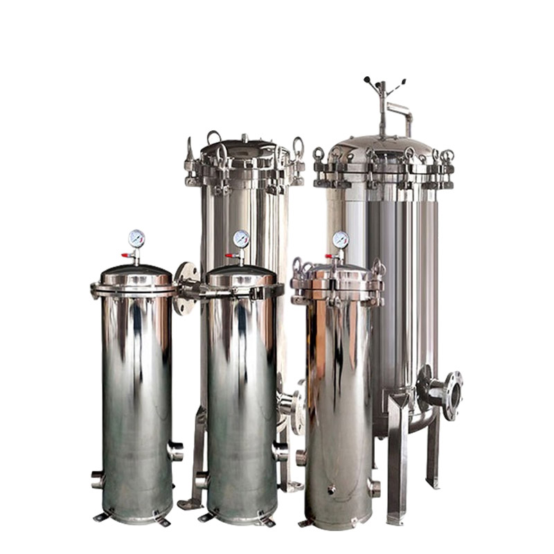 STARK Stainless Steel 304 Cartridge Filter Use In Stainless Steel Bag Filter Housing With Basket For Water Treatment