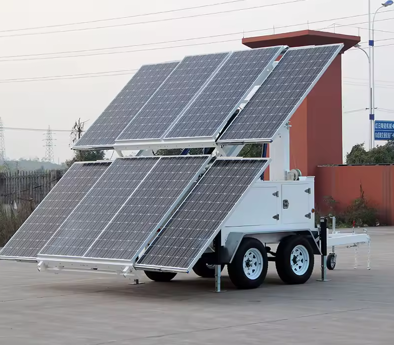 trailer with Telescoping mast