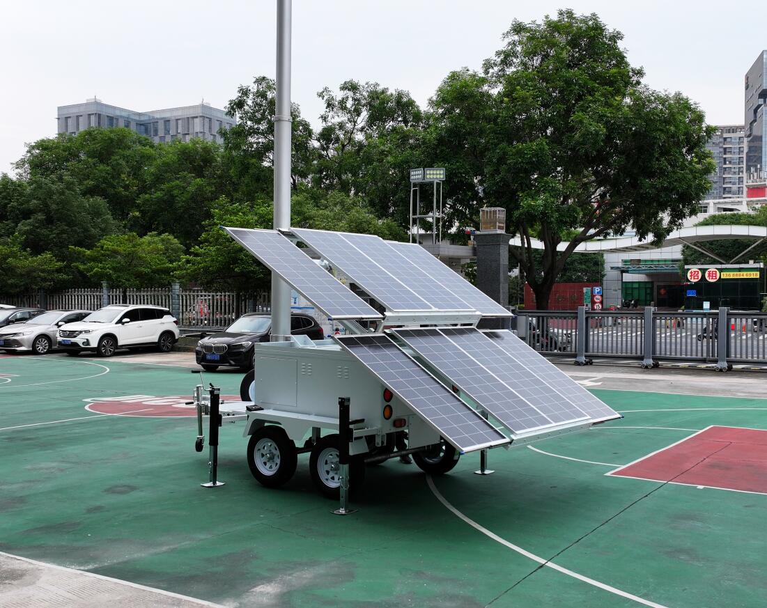 solar light tower trailer